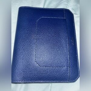 Blue Leather passport cover